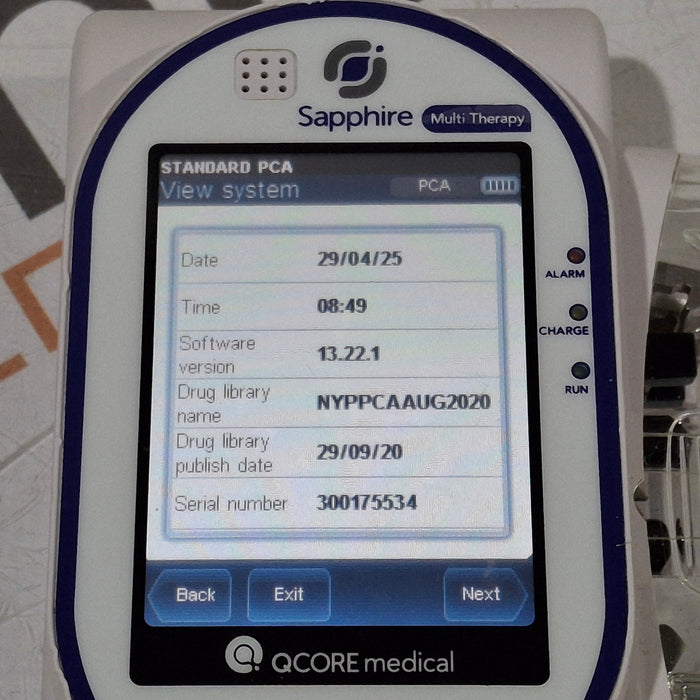 QCore Medical QCore Medical Sapphire Multi-Therapy Infusion Pump Infusion Pump reLink Medical