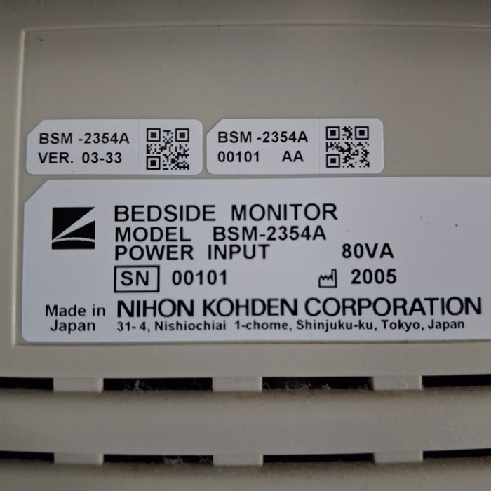 Nihon Kohden Nihon Kohden BSM-2354A Bedside Monitor Patient Monitors reLink Medical