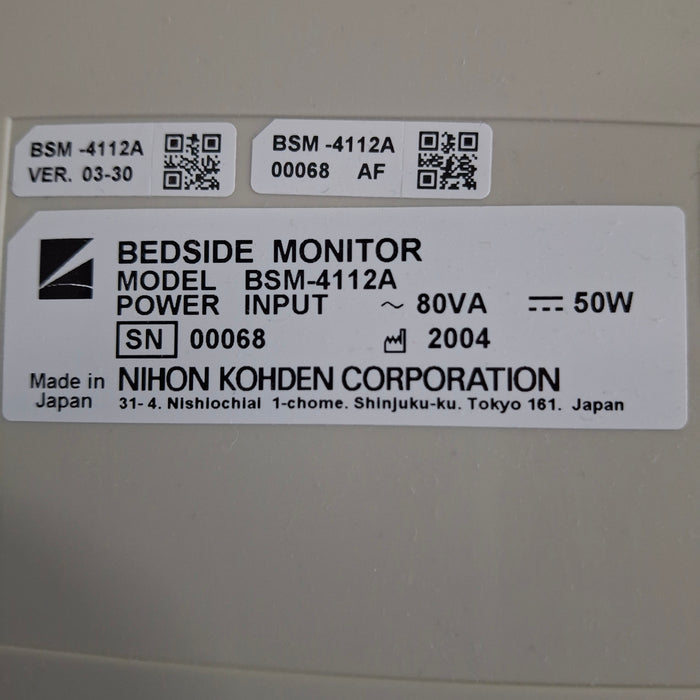 Nihon Kohden Nihon Kohden BSM-4112A Patient Monitor Patient Monitors reLink Medical