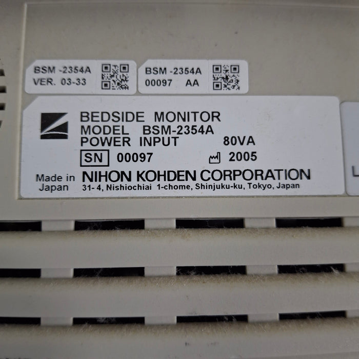 Nihon Kohden Nihon Kohden BSM-2354A Bedside Monitor Patient Monitors reLink Medical