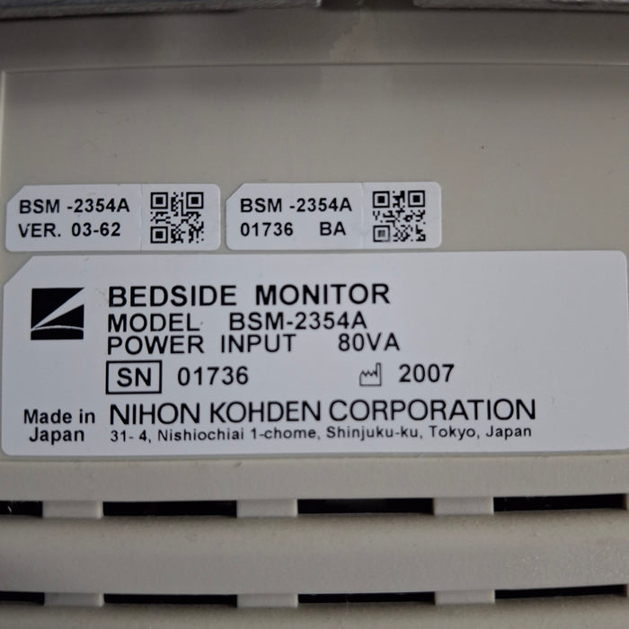 Nihon Kohden Nihon Kohden BSM-2354A Bedside Monitor Patient Monitors reLink Medical