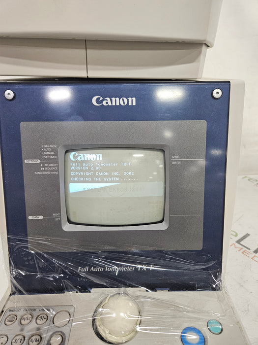 Canon USA Canon USA TX-F Full Auto Tonometer Ophthalmology reLink Medical