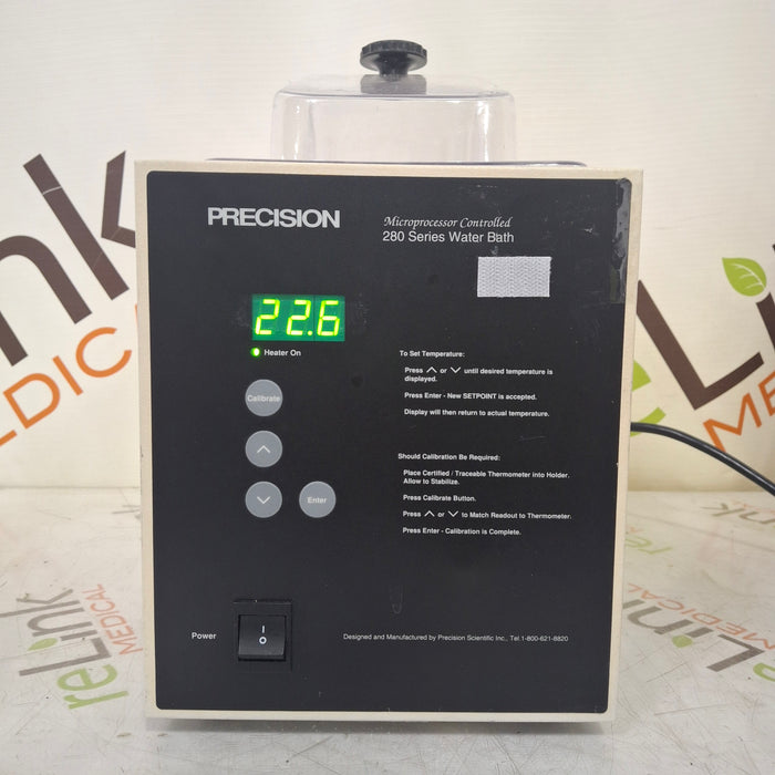 Precision Precision Microprocessor Controlled 280 Series Water Bath Research Lab reLink Medical