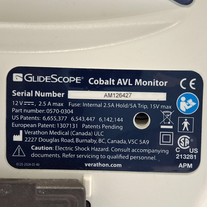 Verathon Medical, Inc Verathon Medical, Inc Glidescope Cobalt AVL Video Laryngoscope Surgical Equipment reLink Medical