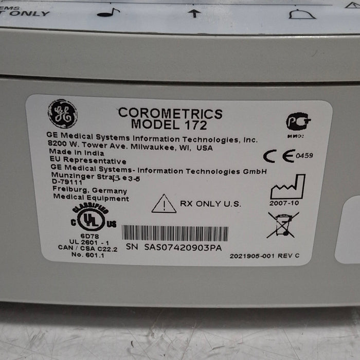 GE Healthcare GE Healthcare Corometrics 170 Series Model 172 Fetal Monitor Patient Monitors reLink Medical
