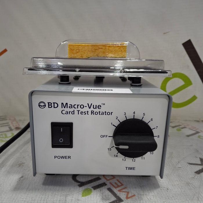 Becton Dickinson Becton Dickinson Macro-Vue Card Test Rotator Research Lab reLink Medical