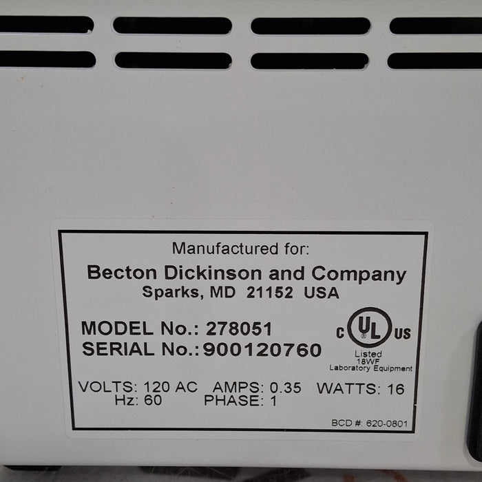 Becton Dickinson Becton Dickinson Macro-Vue Card Test Rotator Research Lab reLink Medical