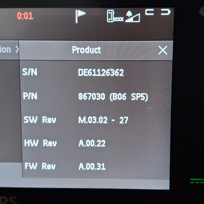 Philips IntelliVue X3 - Masimo Rainbow SpO2 Transport Patient Monitor