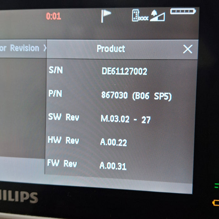 Philips Philips IntelliVue X3 - Masimo Rainbow SpO2 Transport Patient Monitor Patient Monitors reLink Medical