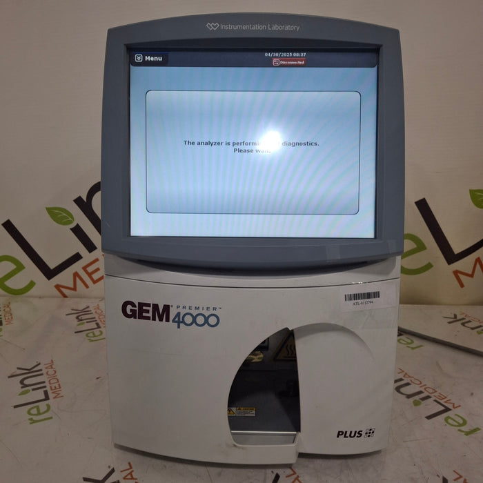Instrumentation Laboratory Company Gem Premier 4000 Blood Gas Analyzer
