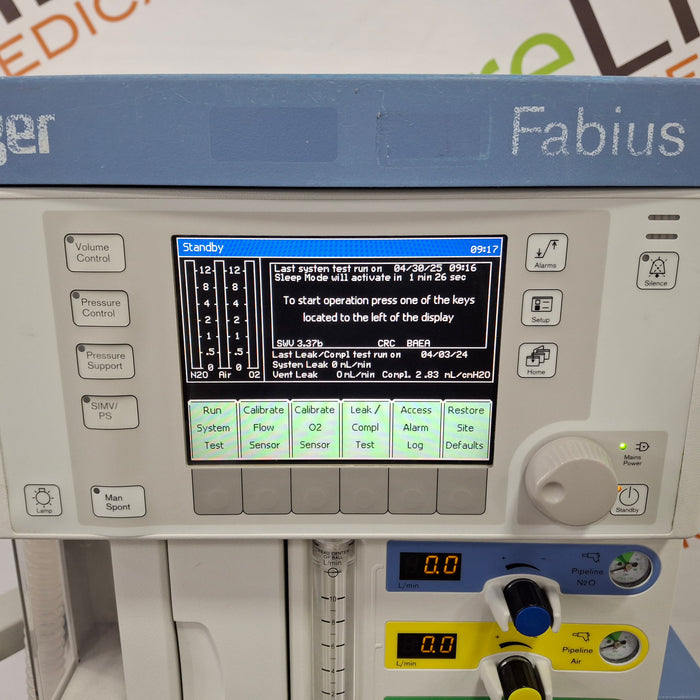 Draeger Medical Draeger Medical Fabius Tiro Anesthesia Machine Anesthesia reLink Medical