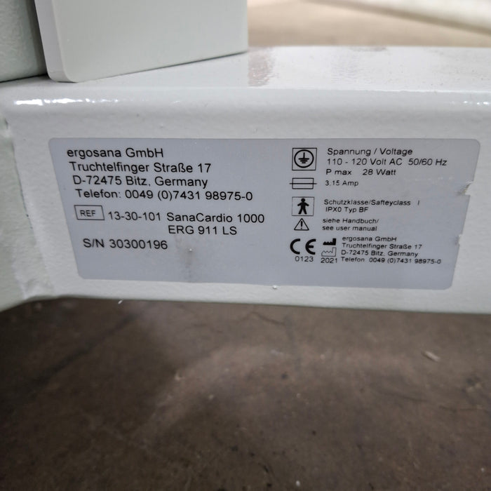 Schiller Medical Sana Cardio 1000 Stress Echo Couch Ergometer