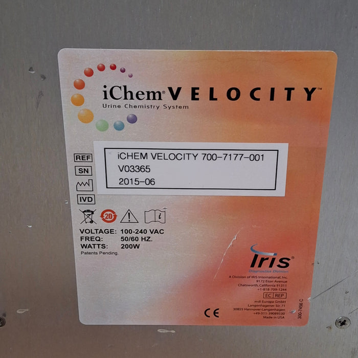IRIS Medical iChem Velocity 700-7177-001 Urine Chemistry System