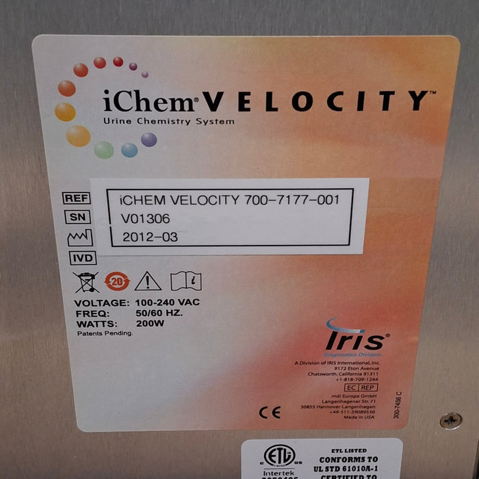 IRIS Medical IRIS Medical iChem Velocity 700-7177-001 Urine Chemistry System Clinical Lab reLink Medical