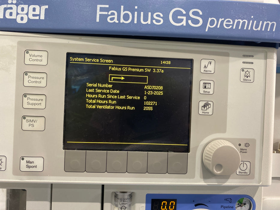 Draeger Medical Draeger Medical Fabius GS Premium Anesthesia Machine Anesthesia reLink Medical