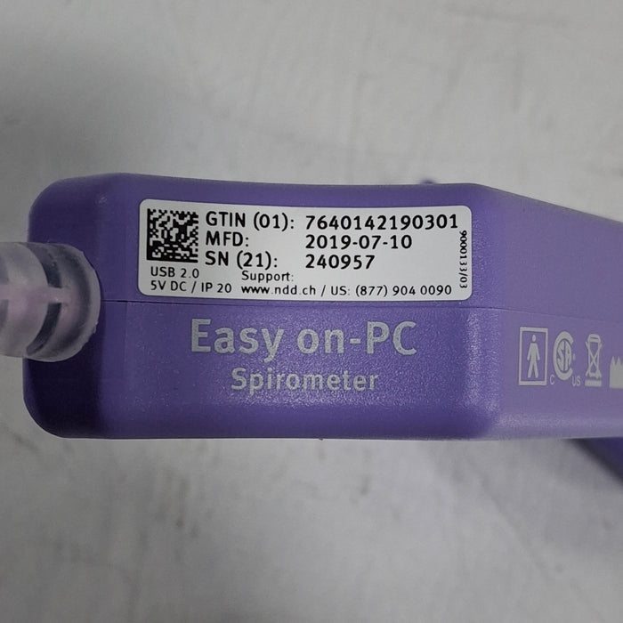 NDD Medical Technologies Inc Easy on-PC Spirometer