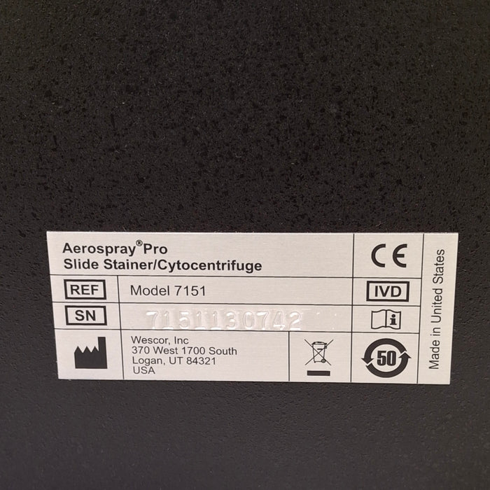 Wescor Aerospray Pro 7151 Slide Stainer Cytocentrifuge