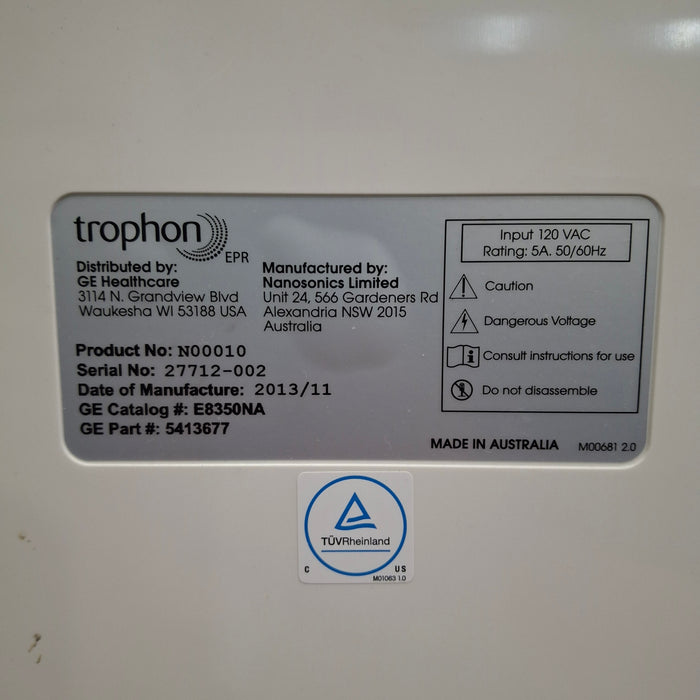 NanoSonics Trophon EPR High Level Disinfection