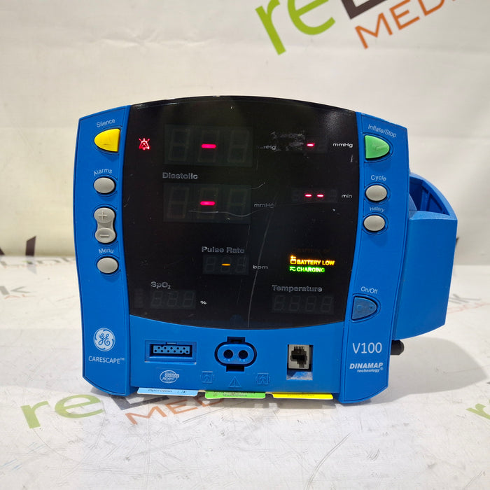 GE Healthcare GE Healthcare Dinamap V100 - NIBP, SpO2, Temp Vital Signs Monitor Patient Monitors reLink Medical