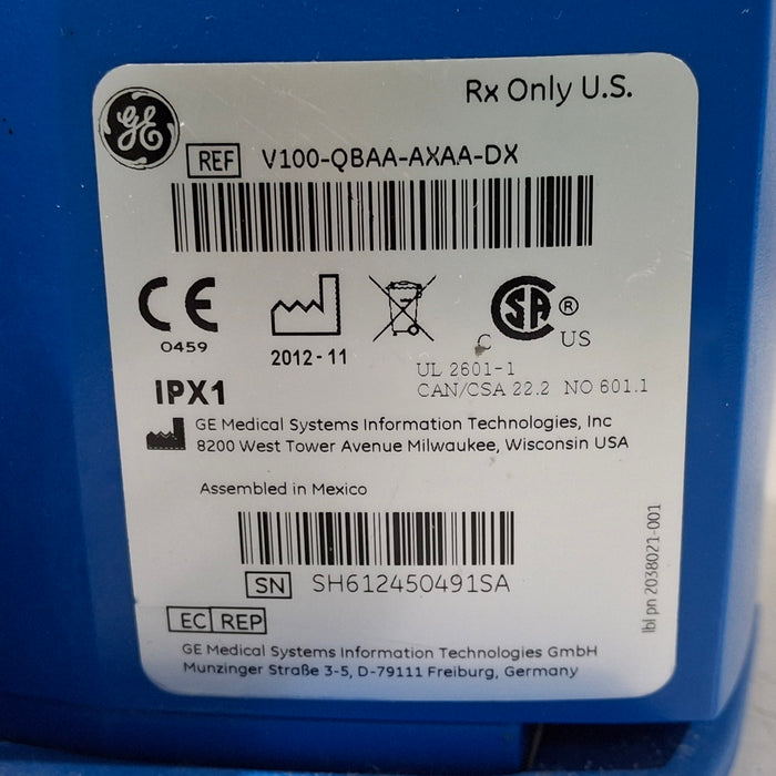 GE Healthcare GE Healthcare Dinamap V100 - NIBP, SpO2, Temp Vital Signs Monitor Patient Monitors reLink Medical