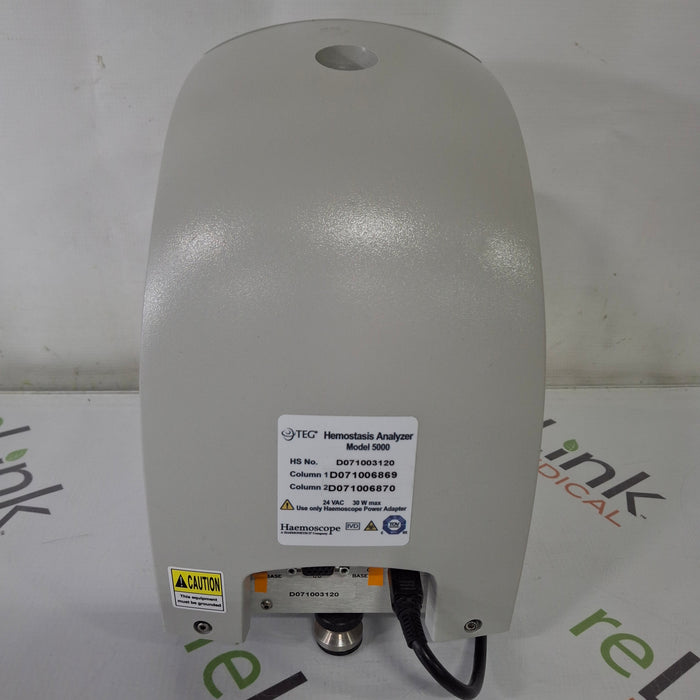 Haemonetics Haemonetics Haemoscope Thrombelastograph Model 5000 Hemostasis Analyzer Clinical Lab reLink Medical