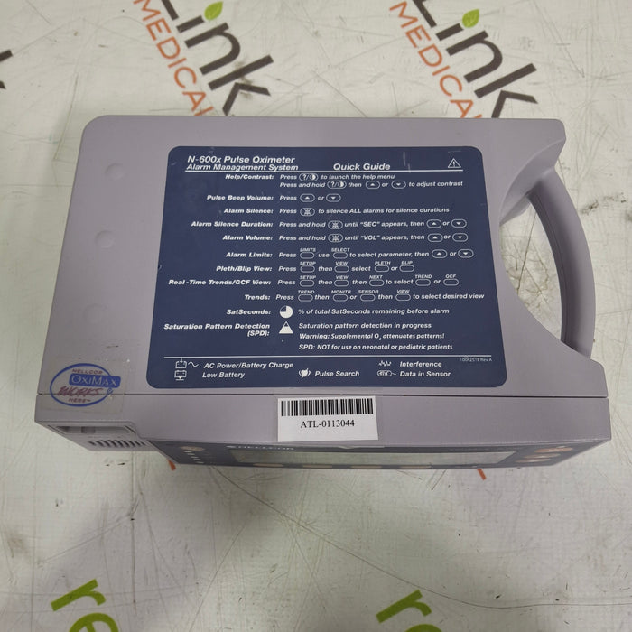 Nellcor OxiMax N-600x Pulse Oximeter