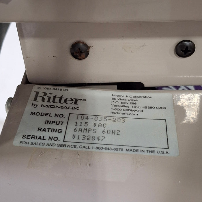 Ritter 104 Exam Table