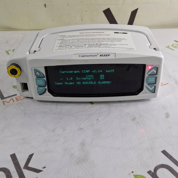 Smiths Medical Smiths Medical 9004 Capnocheck SLEEP Capnograph SpO2 CO2 Patient Monitors Patient Monitors reLink Medical