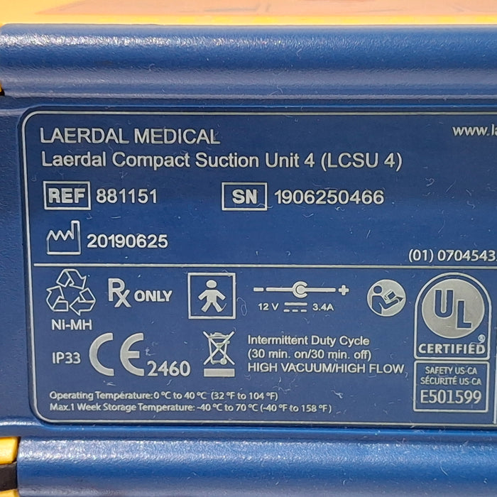 Laerdal Medical Laerdal Medical Compact Suction Unit 4 LCSU Infusion Pump reLink Medical