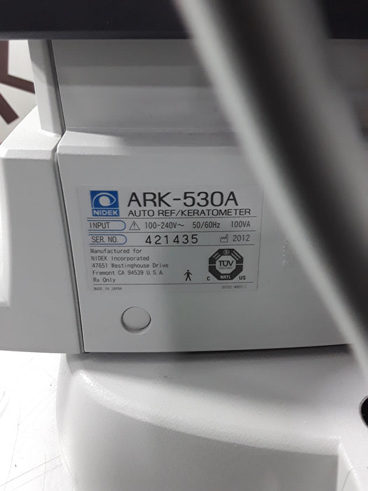 Nidek Nidek ARK-530A Auto Ref/Keratometer Ophthalmology reLink Medical