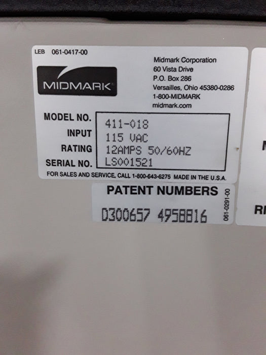 Midmark Midmark 411 Power Exam Table Exam Chairs / Tables reLink Medical