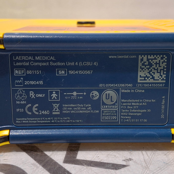 Laerdal Medical Laerdal Medical Compact Suction Unit 4 LCSU Infusion Pump reLink Medical