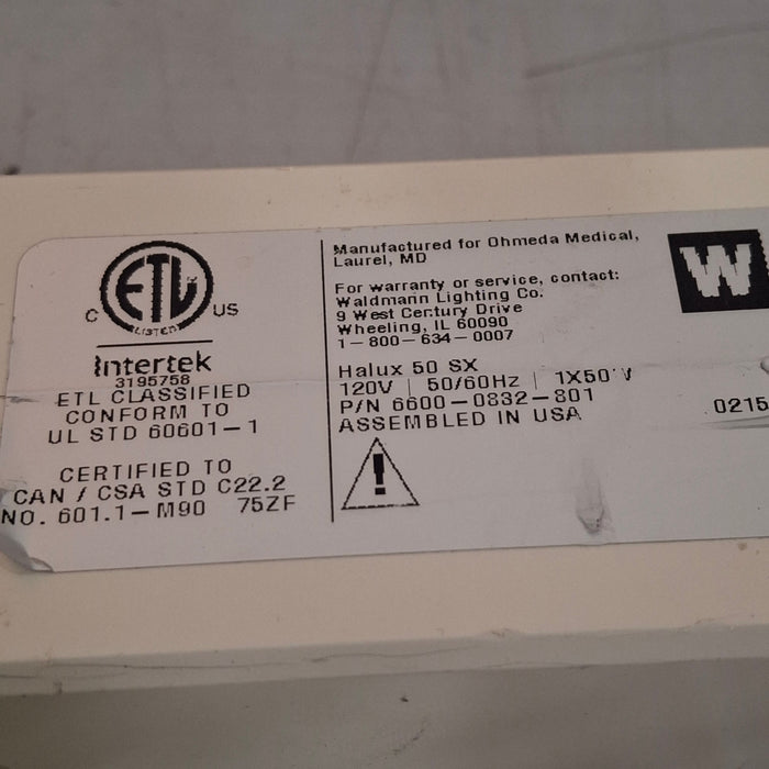 Wildman lighting Co Halux 50sx Exam light