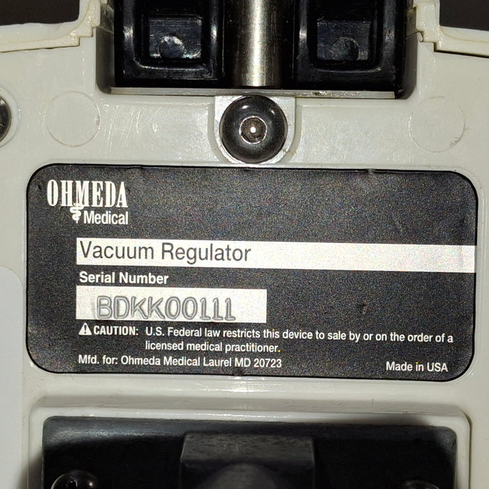 Ohmeda Medical Ohmeda Medical Vacuum Regulator Respiratory reLink Medical