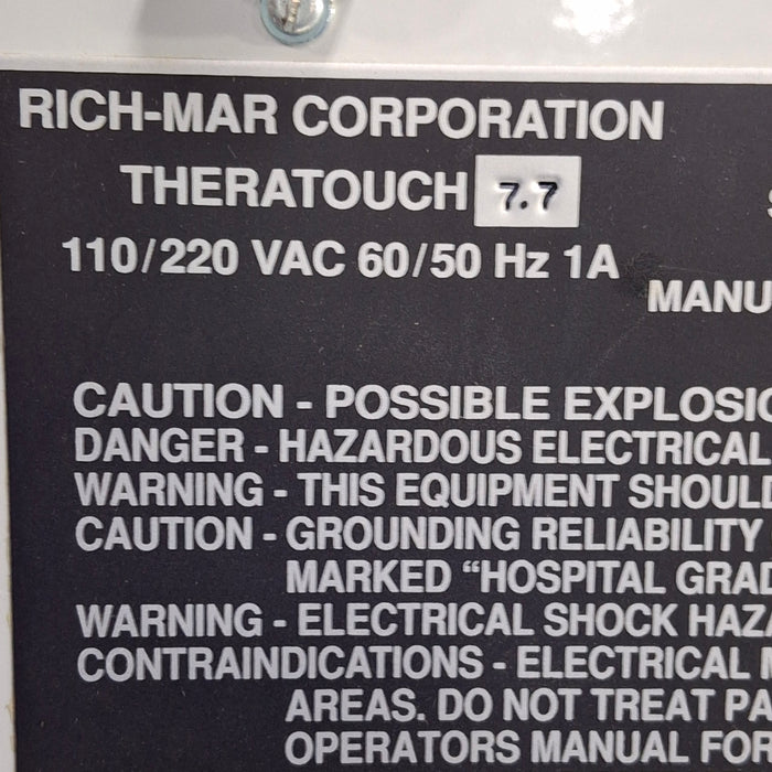 RichMar RichMar Theratouch 7.7 Ultrasound Therapy Unit Fitness and Rehab Equipment reLink Medical