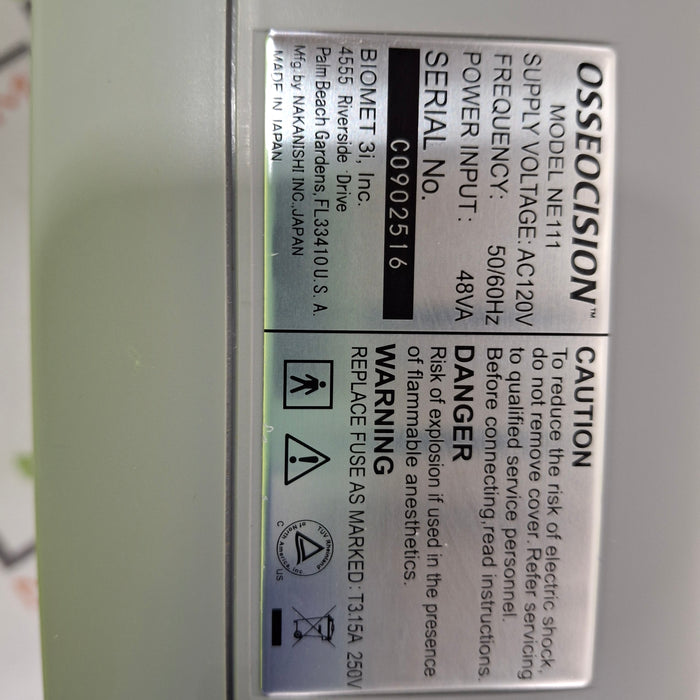 BIOMET 3i. Inc BIOMET 3i. Inc Osseocision Dental Implant Motor System Dental reLink Medical