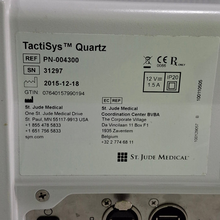 St. Jude Medical, Inc. St. Jude Medical, Inc. TactiSys Quartz Ablation System Surgical Equipment reLink Medical