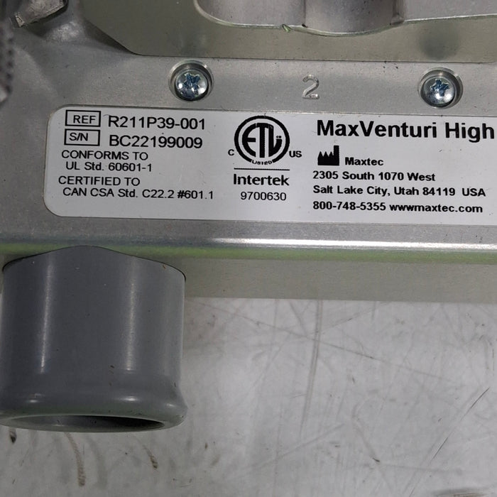 Maxtec, Inc. MaxVenturi Blender w/O2 Analyzer