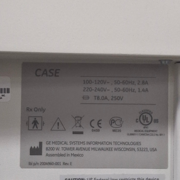 GE Healthcare GE Healthcare Case P2 Stress Test Console Cardiology reLink Medical