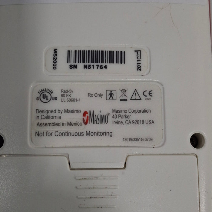 Masimo Masimo Rad-5v Handheld Pulse Oximeter Medical Patient Monitors reLink Medical