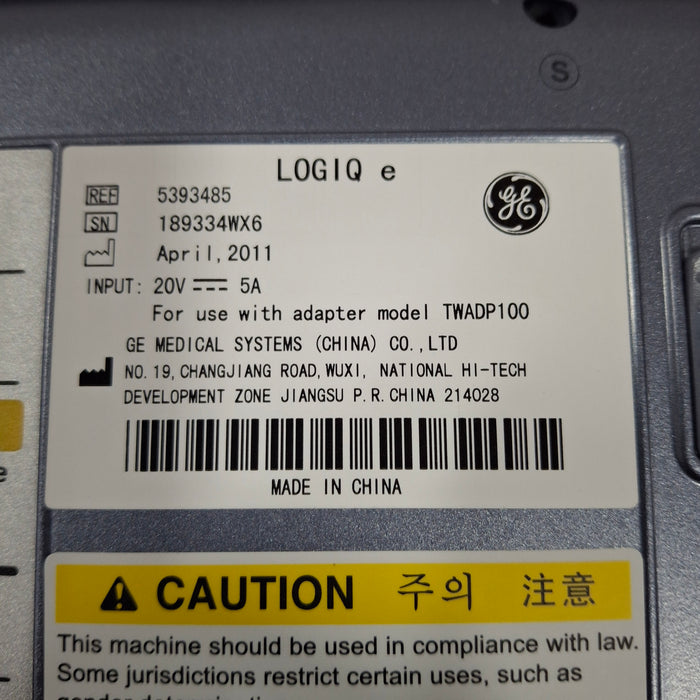 GE Healthcare GE Healthcare Logiq e Ultrasound Ultrasound reLink Medical