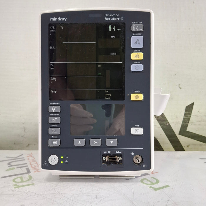 Mindray Mindray Datascope Accutorr V Vital Signs Monitor Patient Monitors reLink Medical
