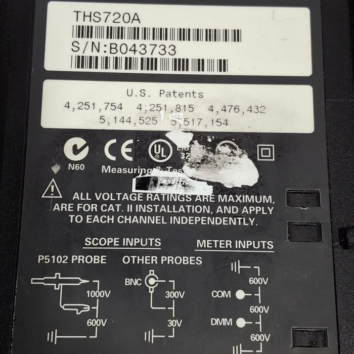 Tektronix Tektronix TekScope THS720A Digital Real-Time Scope Test Equipment reLink Medical