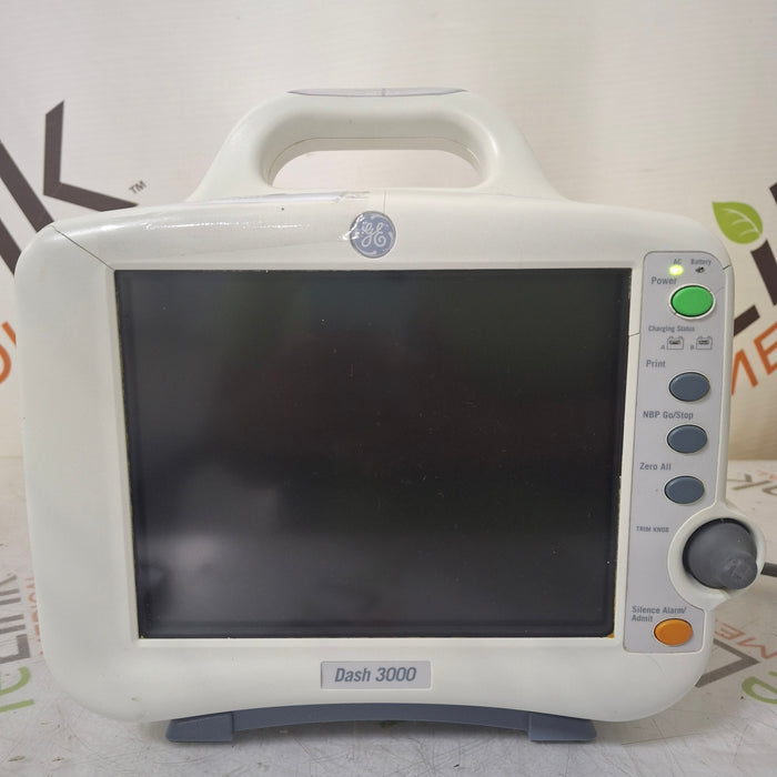 GE Healthcare Dash 3000 - Masimo SpO2 Patient Monitor