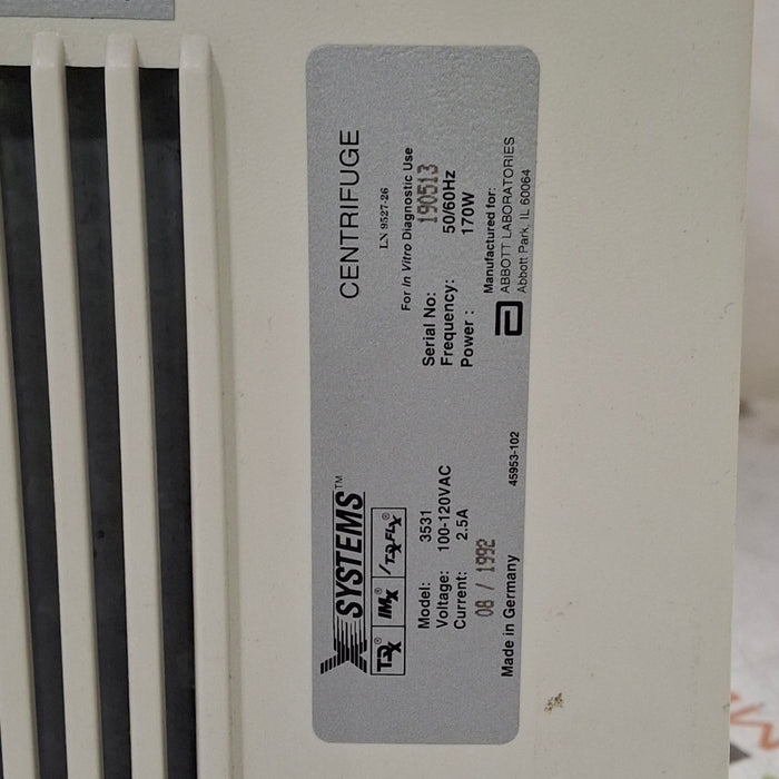 Abbott Abbott X Systems 3531 Centrifuge Centrifuges reLink Medical