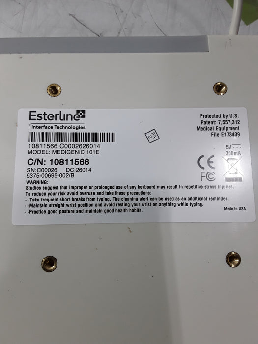 Esterline Interface Technologies Esterline Interface Technologies Medigenic 101E Keyboard Ultrasound reLink Medical