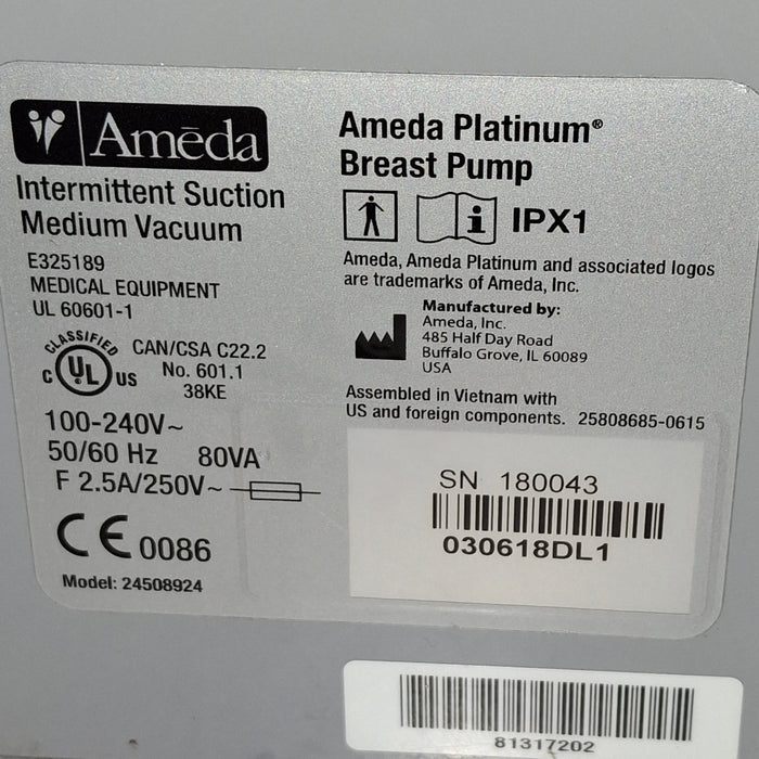 Ameda Platinum Breast Pump