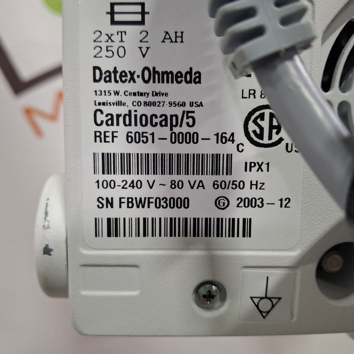 Datex-Ohmeda Datex-Ohmeda Cardiocap 5 Patient Monitor Patient Monitors reLink Medical