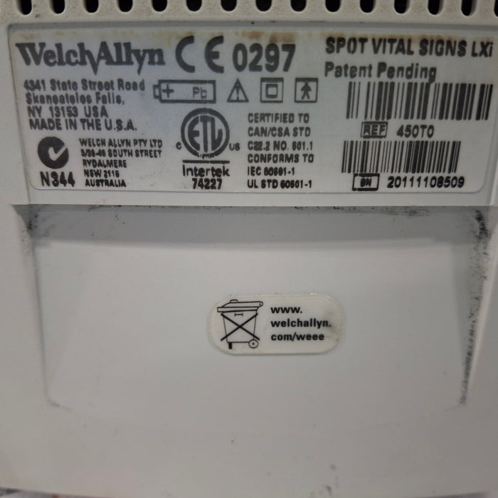 Welch Allyn Spot LXi - NIBP, SureTemp Plus Vital Signs Monitor
