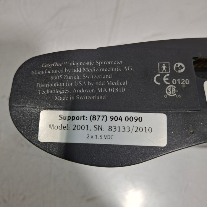 NDD Medical Technologies Inc NDD Medical Technologies Inc EasyOne Plus 2001 Diagnostic Spirometry System Respiratory reLink Medical